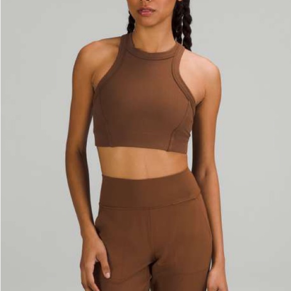 Lululemon Ribbed Nulu High-Neck Yoga Bra
